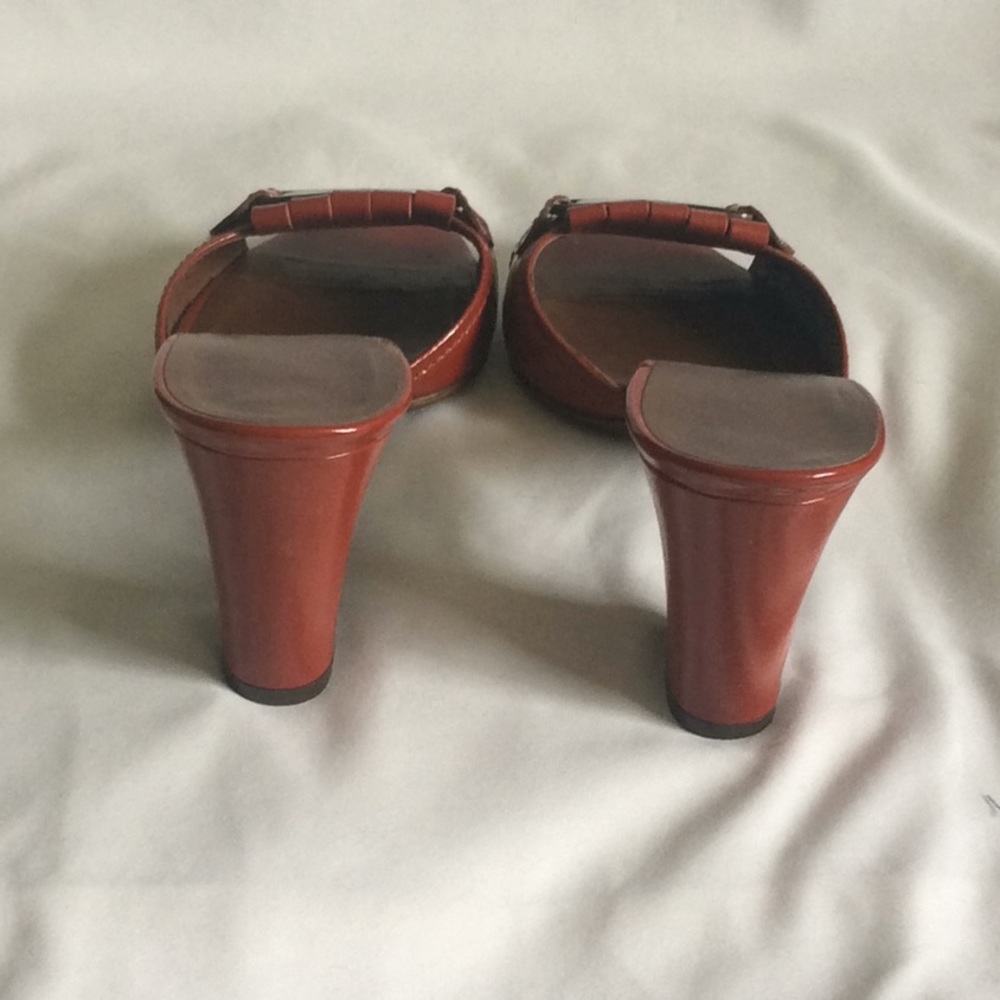 Rust Red Ferragamo Mules - image 3